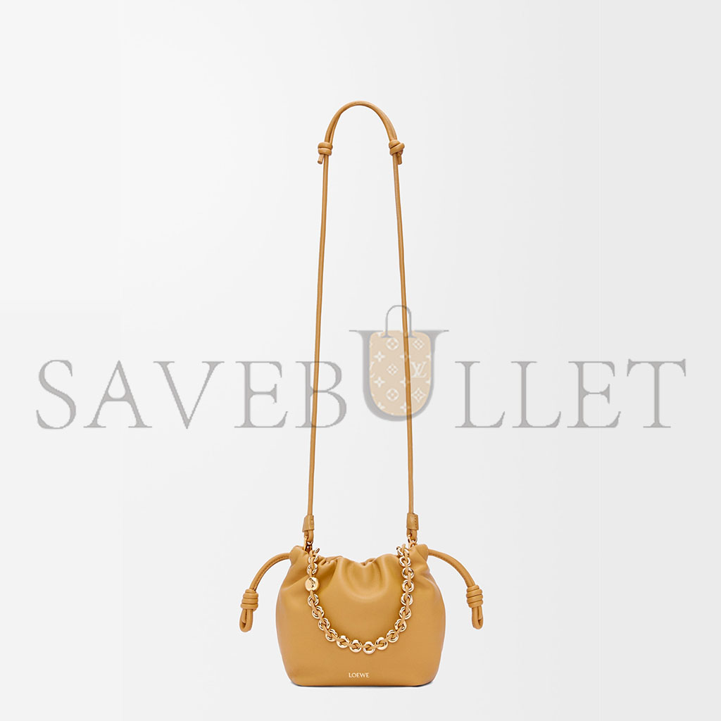 LOEWE MINI FLAMENCO PURSE BAG IN MELLOW NAPPA LAMBSKIN 0011036779 (23*17*5.5cm)